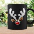 Christmas Red Nose Reindeer Face Graphic Design Printed Casual Daily Basic Coffee Mug Gifts ideas