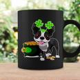 Cute Boston Terrier Shamrock St Patricks Day Coffee Mug Gifts ideas