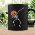 Dabbing Skeleton Pumpkin Head - Halloween Dancing Skeleton Coffee Mug Gifts ideas