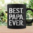 Distressed Best Papa Ever Fathers Day Tshirt Coffee Mug Gifts ideas