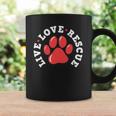 Dog Rescue Adopt Dog Paw Print Coffee Mug Gifts ideas