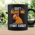 Dont Scare Me I Fart Easily Funny Pug Dog Lovers  Coffee Mug Gifts ideas