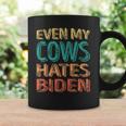 Even My Cows Hates Biden Funny Anti Biden Cow Farmers Coffee Mug Gifts ideas