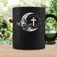 Faith Cross Crescent Moon With Sunflower Christian Religious Coffee Mug Gifts ideas
