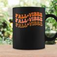 Fall Vibes Thanksgiving Retro Groovy Coffee Mug Gifts ideas