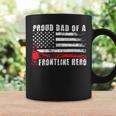 Firefighter Proud Dad Of A Hero Firefighter Father Fire Dad Coffee Mug Gifts ideas