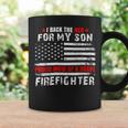 Firefighter Proud Mom Of Firefighter Son I Back The Red For My Son V2 Coffee Mug Gifts ideas