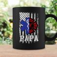 Firefighter Proud Papa Fathers Day Firefighter American Fireman Father Coffee Mug Gifts ideas