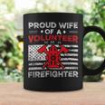 Firefighter Proud Wife Of A Volunteer Firefighter Fire Wife Coffee Mug Gifts ideas