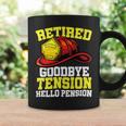 Firefighter Retired Goodbye Tension Hello Pension Firefighter Coffee Mug Gifts ideas