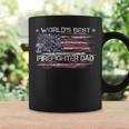 Firefighter Vintage Usa American Flag Worlds Best Firefighter Dad Funny Coffee Mug Gifts ideas