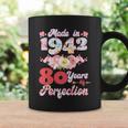 Flower Floral Made In 1942 80 Years Of Perfection 80Th Birthday Coffee Mug Gifts ideas