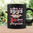 Flower Floral Made In 1992 30 Years Of Perfection 30Th Birthday Coffee Mug Gifts ideas