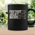 Foxtrot Juliet Bravo Camo Military Flag Tshirt Coffee Mug Gifts ideas