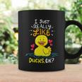 Funny Duck Ducks Rubber Gift Coffee Mug Gifts ideas