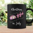 Funny Flamingo Pink Retro Camping Car Christmas In July Great Gift Coffee Mug Gifts ideas