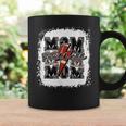 Funny Football Mom Lightning Bolt Leopard Game Day Vibes Coffee Mug Gifts ideas
