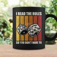 Funny I Read The Rules Board Game Night Board Game Night Coffee Mug Gifts ideas