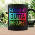 Gay Pride Straight Outta The Closet Tshirt Coffee Mug Gifts ideas