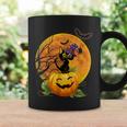 Halloween Cute Witch Cat Mom Pumpkin Moon Spooky Cat Coffee Mug Gifts ideas