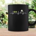 Heartbeat Pulse Pickleball Funny Gift Coffee Mug Gifts ideas