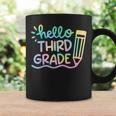 Hello 3Rd Grade Tie Dye Teachers Kids Back To School Funny Coffee Mug Gifts ideas