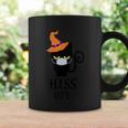 Hiss Off Cat Witch Hat Halloween Quote Coffee Mug Gifts ideas
