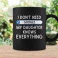 I Dont Need Goolge My Daughter Knows Everything Cool Gift Funny Dad Gift Coffee Mug Gifts ideas