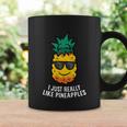 I Just Really Like Pineapples Cute Pineapple Summer Cute Gift Graphic Design Printed Casual Daily Basic Coffee Mug Gifts ideas