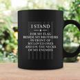 I Stand For My Flag Veterans Proud American Family Graphic Design Printed Casual Daily Basic Coffee Mug Gifts ideas