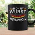 Im On My Wurst Behavior Funny German Oktoberfest Germany Coffee Mug Gifts ideas