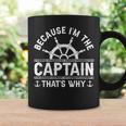 Im The Captain Boat Owner Boating Lover Funny Boat Captain Coffee Mug Gifts ideas