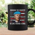 Joe Biden Falling Off His Bicycle Funny Biden Falls Off Bike America Flag Coffee Mug Gifts ideas