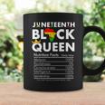 Junenth Womens Black Queen Nutritional Facts 4Th Of July Coffee Mug Gifts ideas