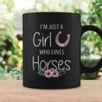 Just A Girl Who Loves Horses Horse Gifts For Girls Cute Graphic Design Printed Casual Daily Basic Coffee Mug Gifts ideas
