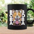 Kawaii Boba Cute Anime Dog Corgi Kawaii Tea Drjnk Dark Coffee Mug Gifts ideas
