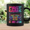 Kids 1St Grade Is My Jam Vintage 80S Boombox Teacher Student Coffee Mug Gifts ideas