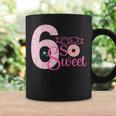 Kids Cute 6 Is So Sweet Donut 6Th Birthday Girl Donut Coffee Mug Gifts ideas
