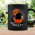 Killer Halloween Scary Moon Black Cat With Knife Pumpkin Coffee Mug Gifts ideas