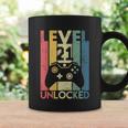 Level 21 Unlocked Shirt Funny Video Gamer 21St Birthday Gift Coffee Mug Gifts ideas