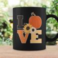 Love Autumn Floral Pumpkin Fall Season Graphic Design Printed Casual Daily Basic Coffee Mug Gifts ideas