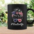 Messy Bun Realtor Life 4Th Of July Plus Size Shirt For Mom Girl Coffee Mug Gifts ideas