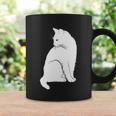 Minimalist Cute Black Cat Owner Feline Art Kitten Lover Gift Coffee Mug Gifts ideas