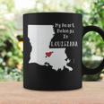 My Heart Belongs In Louisiana Graphic Design Printed Casual Daily Basic Coffee Mug Gifts ideas