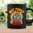 Not Today Satan Funny Cat Rainbow Coffee Mug Gifts ideas