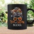 One Spooky Mama Halloween Woman Messy Bun Hair Sunglasses Coffee Mug Gifts ideas