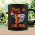 Party In The Usa Hot Dog Love Usa Funny Fourth Of July Coffee Mug Gifts ideas