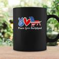 Peace Love Dachshund Funny 4Th Of July American Flag Coffee Mug Gifts ideas
