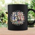 Peace Love Patriotic 4Th Of July Usa Flag Coffee Mug Gifts ideas