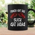 Pinch Dat Tail Suck Dat Head Crawfish Crayfish Cajun Funny Graphic Design Printed Casual Daily Basic Coffee Mug Gifts ideas